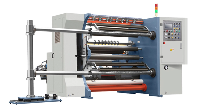 Vertical Type Abrasive Tape Plastic Film Slitter Machine Non Woven Fabric Roll Slitting Machines